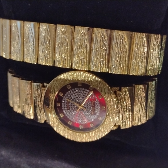 FRED BELAY Gold-Plated Watch/ Bracelet Set - Picture 2 of 4